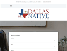 Tablet Screenshot of dallasnative.com